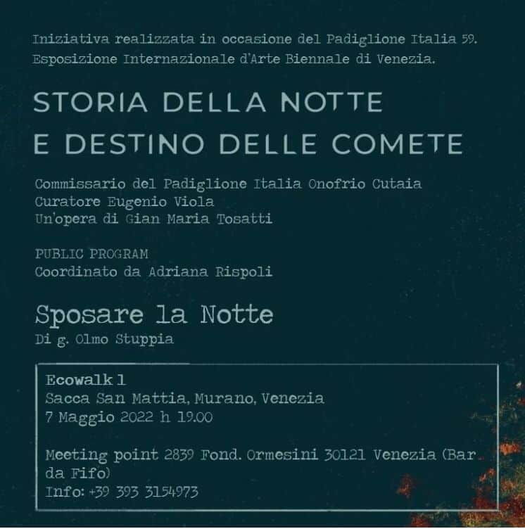 Storia della Notte e Destino delle Comete - Ecowalk 1
