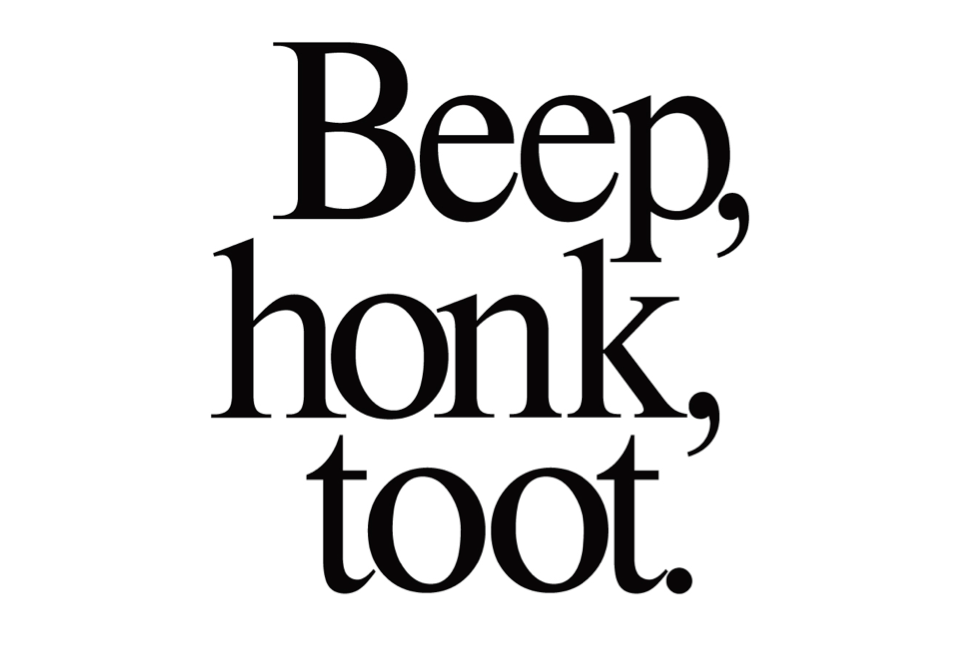 beep honk toot