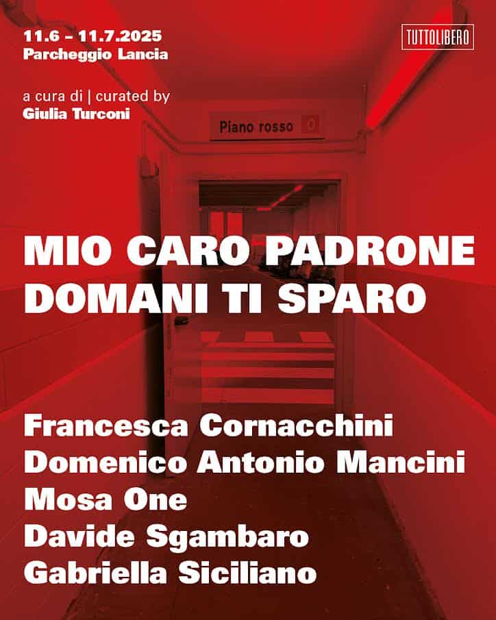 DOMENICO ANTONIO MANCINI | Group show, "Mio caro padrone domani ti sparo" at Fondazione Merz, Turin