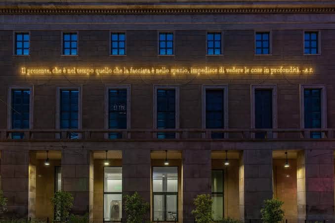 JOSEPH KOSUTH | Vedere le cose (pr A.S) | permanent installation | Museo del 900, Milano